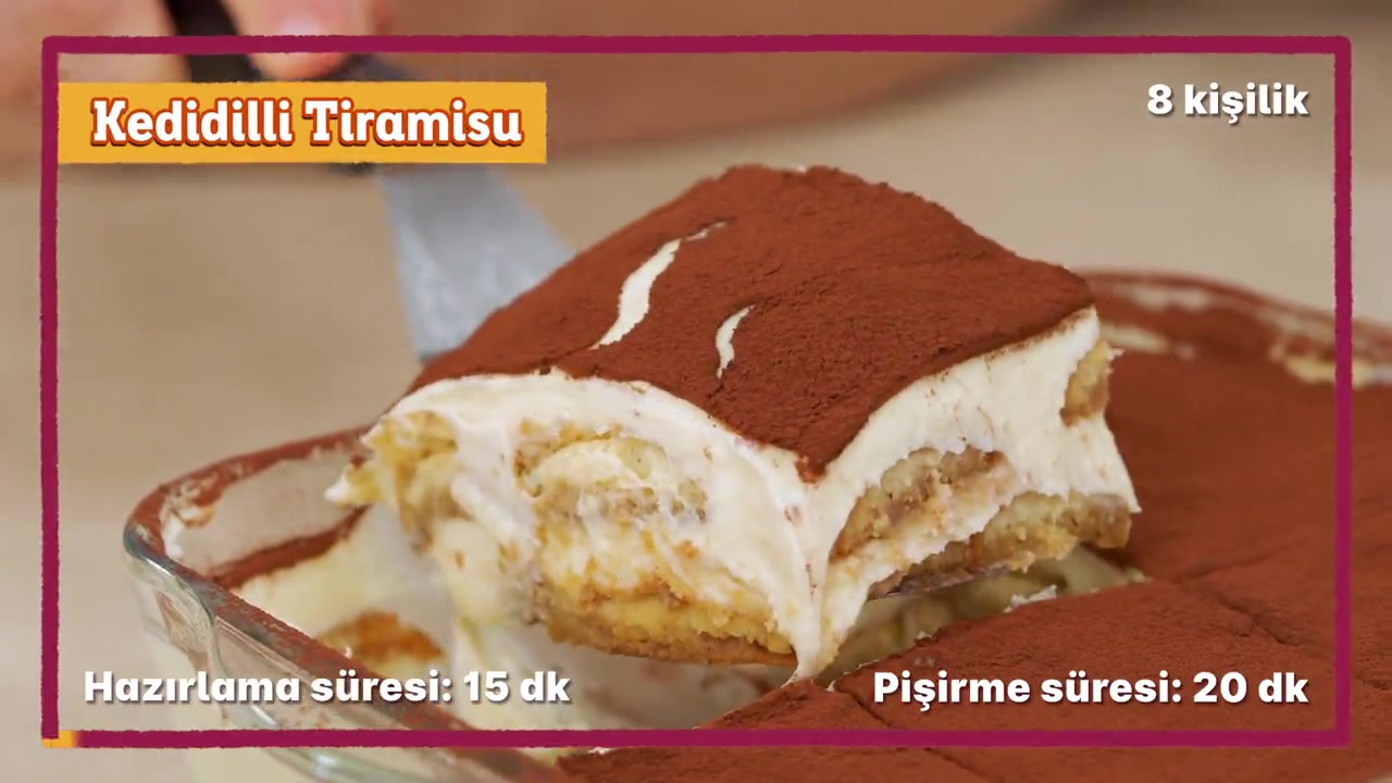 En Kolay Hazırlananı: Kedidilli Tiramisu